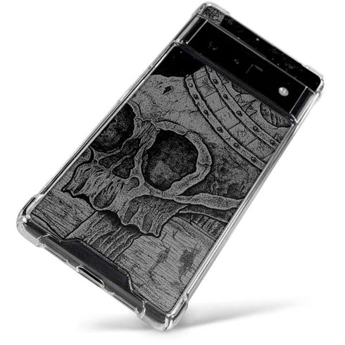 Alchemy Carta Skull Sketch Google Pixel 6 Clear Case